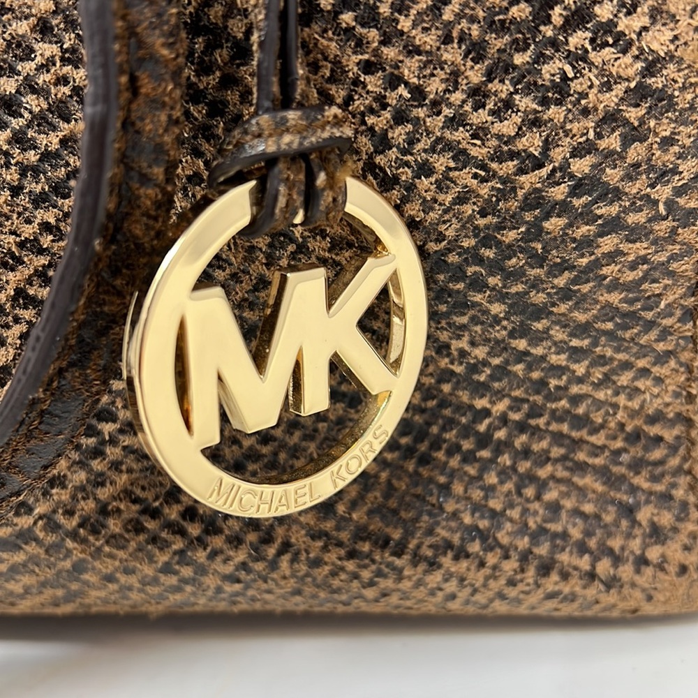 Michael Kors Burnished Python Astrid Leather Bag … - image 7